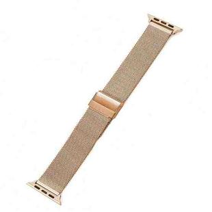 Milan Meta Watch Band For Apple Watch Ultra 49mm / Series 8&7 45mm / SE 2&6&SE&5&4 44mm / 3&2&1 42mm(Rose Gold)