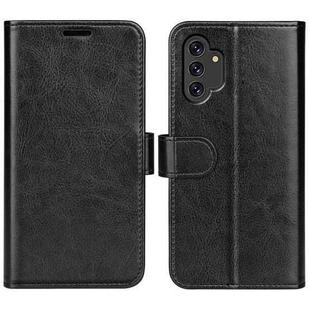 For Samsung Galaxy A13 4G R64 Texture Horizontal Flip Leather Case with Holder & Card Slots & Wallet & Photo Frame(Black)