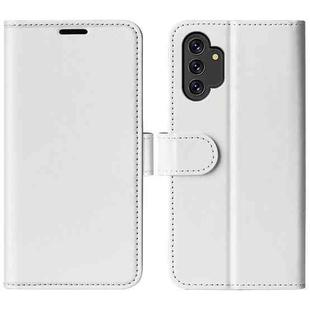 For Samsung Galaxy A13 4G R64 Texture Horizontal Flip Leather Case with Holder & Card Slots & Wallet & Photo Frame(White)