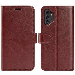 For Samsung Galaxy A13 4G R64 Texture Horizontal Flip Leather Case with Holder & Card Slots & Wallet & Photo Frame(Brown)