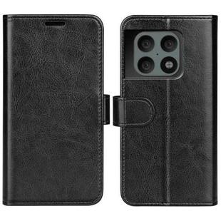 For  OnePlus 10 Pro 5G R64 Texture Single Horizontal Flip Phone Protective Case with Holder & Card Slots & Wallet& Photo Frame(Black)