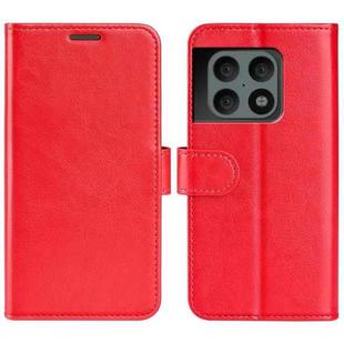 For  OnePlus 10 Pro 5G R64 Texture Single Horizontal Flip Phone Protective Case with Holder & Card Slots & Wallet& Photo Frame(Red)