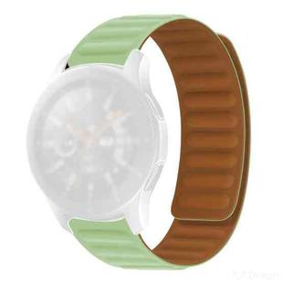 Silicone Magnetic Watch Band For Huawei GT 3 42mm(Pine Flower Green)