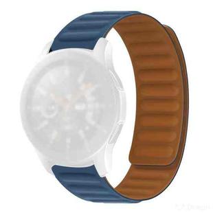 Silicone Magnetic Watch Band For Huawei GT 3 42mm(Dark Blue)