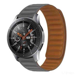 Silicone Magnetic Watch Band For Huawei GT 2 42mm(Gray)
