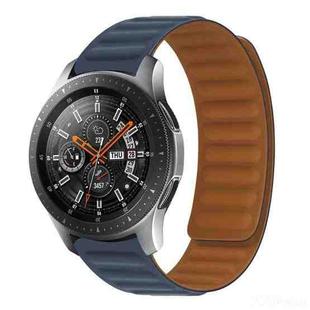 Silicone Magnetic Watch Band For Huawei GT 2 42mm(Lndigo)