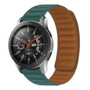 Silicone Magnetic Watch Band For Samsung Galaxy Gear Sport(Malachite Green)