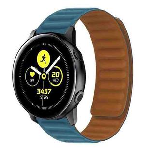 Silicone Magnetic Watch Band For Samsung Galaxy Watch Active(Cape Blue)