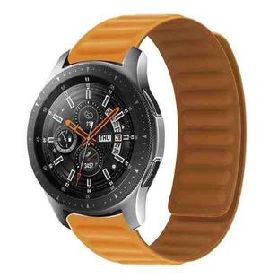 Silicone Magnetic Watch Band For Amazfit GTR 42MM(Orange Yellow)