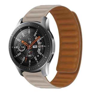 Silicone Magnetic Watch Band For Amazfit GTR 42MM(Khaki)