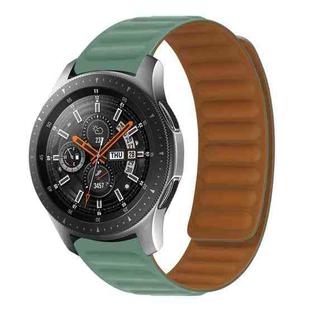 Silicone Magnetic Watch Band For Amazfit GTR 42MM(Pine Needle Green)