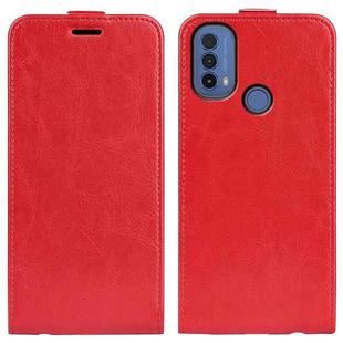 For Motorola Moto E30 / E40 R64 Texture Single Vertical Flip Leather Phone Case(Red)