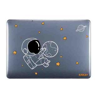 For MacBook Air 13.3 inch A1932 2018 ENKAY Spaceman Pattern Laotop Protective Crystal Case(Spaceman No.5)