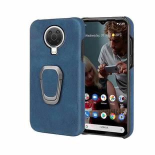 For Nokia G20 Ring Holder PU Phone Case(Blue)