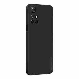 For Xiaomi Redmi Note 11 / Poco M4 Pro 5G PINWUYO Liquid Silicone TPU Phone Case(Black)