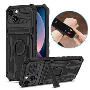 ENKAY Armor Wristband Phone Case for iPhone 13(Black)