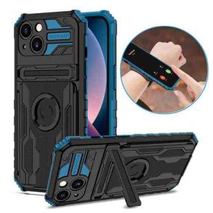 ENKAY Armor Wristband Phone Case for iPhone 13(Blue)