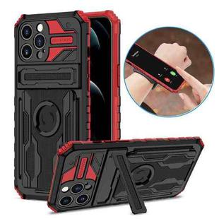 ENKAY Armor Wristband Phone Case for iPhone 13 Pro Max(Red)