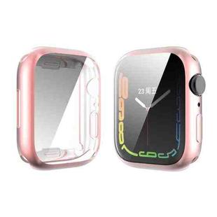 For Apple Watch Series 8 / 7 41mm ENKAY Hat-Prince Electroplated TPU Case(Pink)