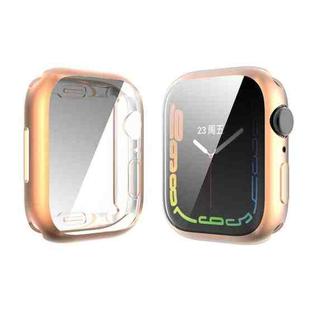 For Apple Watch Series 8 / 7 45mm ENKAY Hat-Prince Electroplated TPU Case(Rose Gold)