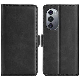 For Motorola Edge X30 Dual-side Magnetic Buckle Leather Phone Case(Black)