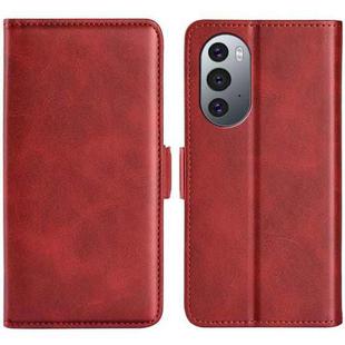 For Motorola Edge X30 Dual-side Magnetic Buckle Leather Phone Case(Red)