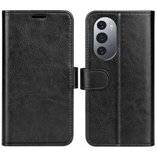 For Motorola Edge X30 R64 Texture Single Horizontal Flip Phone Case(Black)