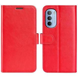 For Motorola Moto G31 4G R64 Texture Single Horizontal Flip Phone Case(Red)