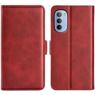 For Motorola Moto G31 4G Dual-side Magnetic Buckle Leather Phone Case(Red)