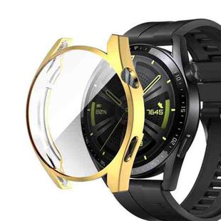 For Huawei Watch GT 3 46mm Fully Surrounded TPU Case with Protective Film(Gold)