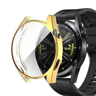 For Huawei Watch GT 3 42mm Fully Surrounded TPU Case with Protective Film(Gold)