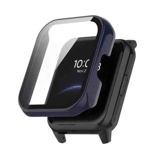 For OPPO Realme Watch 2 Pro Integrated PC+ Toughened Film Case(Dark Blue)