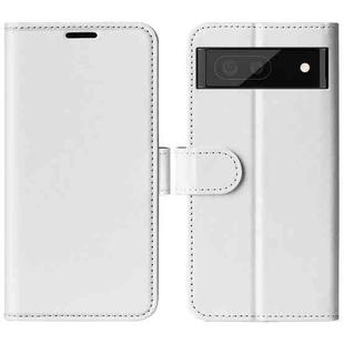 For Google Pixel 6a R64 Texture Single Horizontal Flip Phone Case(White)