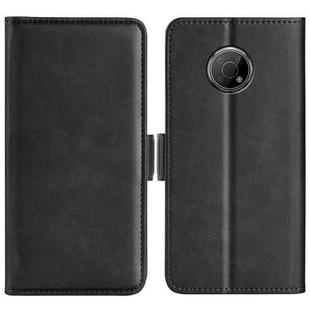 For Nokia G300 Dual-side Magnetic Buckle Leather Phone Case(Black)
