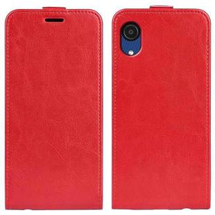 For Samsung Galaxy A03 Core R64 Texture Vertical Flip Leather Case(Red)