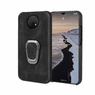 For Nokia G10 Ring Holder PU Phone Case(Black)