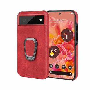 For Google Pixel 6 Ring Holder PU Phone Case(Red)