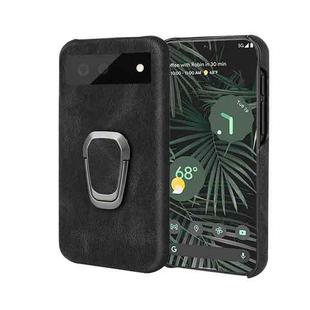 For Google Pixel 6 Pro Ring Holder PU Phone Case(Black)