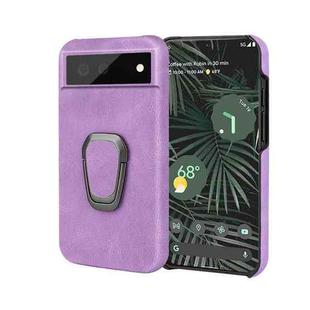 For Google Pixel 6 Pro Ring Holder PU Phone Case(Purple)