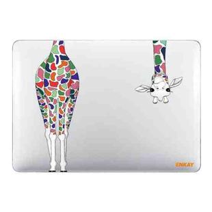 ENKAY Hat-Prince Forest Series Pattern Laotop Protective Crystal Case for MacBook Pro 15.4 inch A1707 / A1990(Giraffe Pattern)