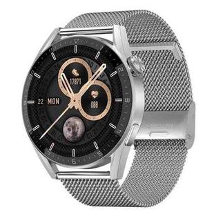 DT3 Max 1.36 inch Steel Watchband Color Screen Smart Watch(Silver)