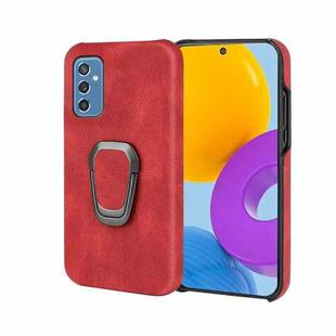 Ring Holder PU Phone Case For Samsung Galaxy M52 5G(Red)