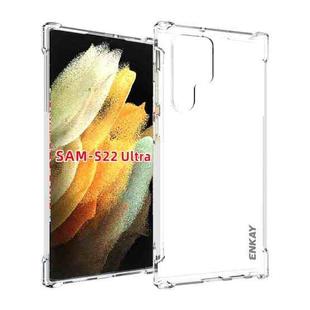 For Samsung Galaxy S22 Ultra 5G ENKAY Transparent TPU Shockproof Case