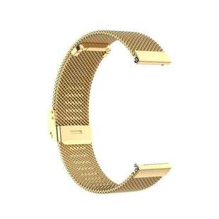 For Samsung Galaxy Gear2 Neo R381 Milan Metal Steel Mesh Buckle Watch Band(Gold)