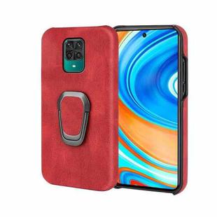 Ring Holder PU Phone Case For Xiaomi Redmi Note 9 Pro / Note 9S / Note 9 Pro Max / Poco M2 Pro(Red)