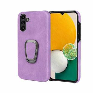 Ring Holder PU Phone Case For Samsung Galaxy A13 4G(Purple)