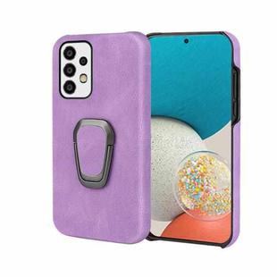 Ring Holder PU Phone Case For Samsung Galaxy A53 5G(Purple)