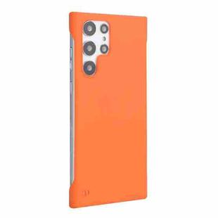 For Samsung Galaxy S22 Ultra 5G ENKAY Matte Frameless Hard PC Case(Orange)