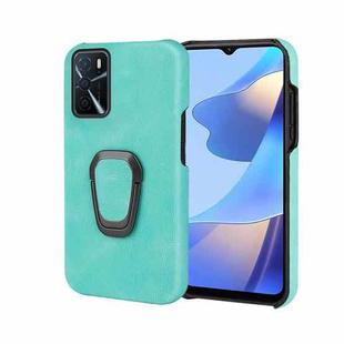 Ring Holder PU Phone Case For OPPO A16 / A16S / A54S(Mint Green)