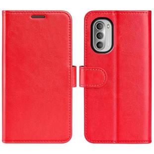 For Motorola Moto G51 5G R64 Texture Single Leather Phone Case(Red)